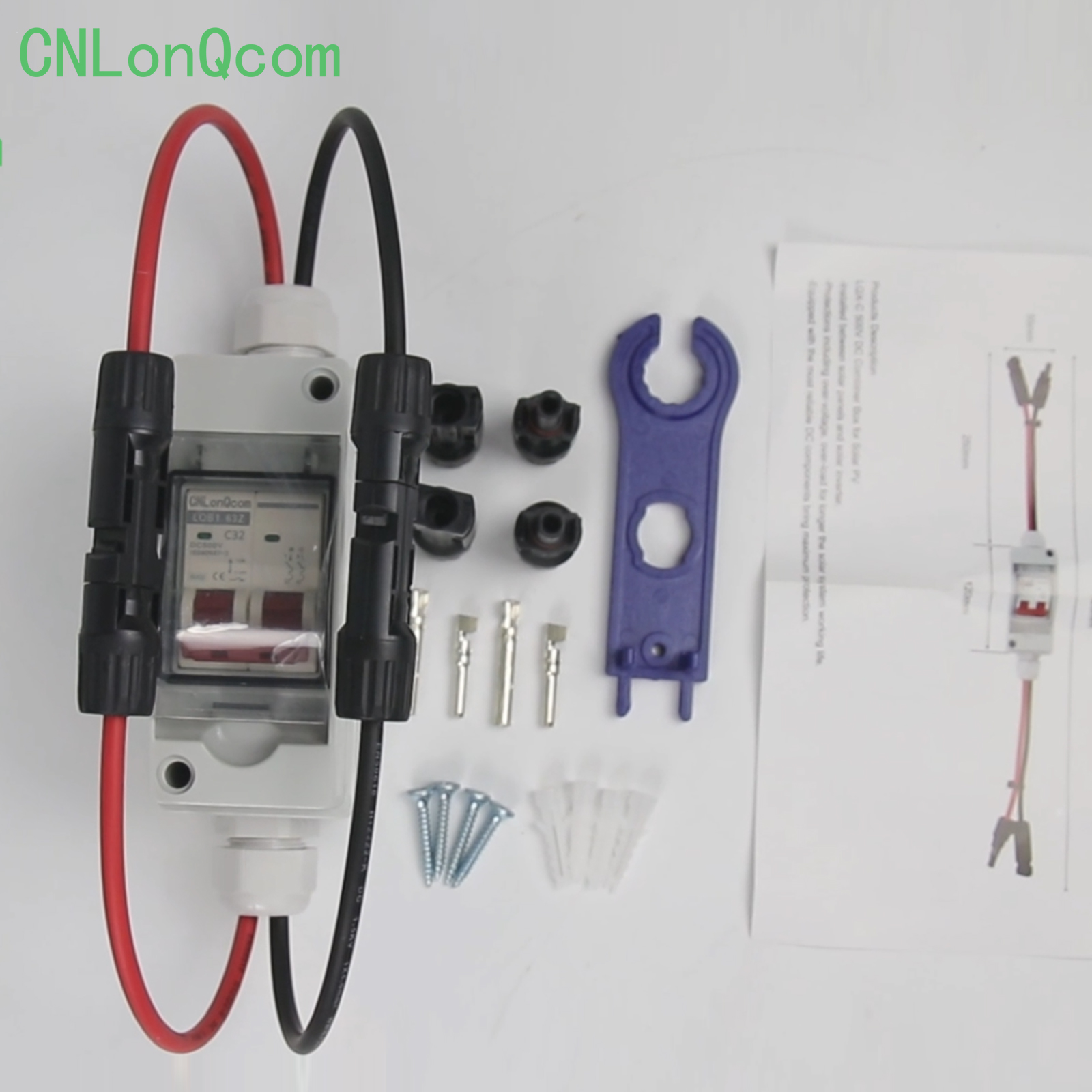 CNLonQcom LQX-C Solar DC Breaker Box-u işə salır