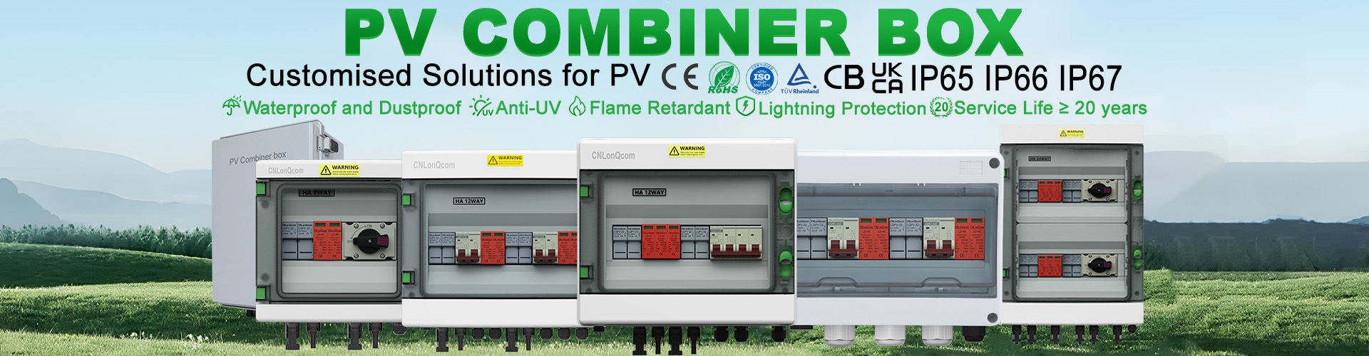 PV Kombinator qutusu 1-də 1-də DC500V